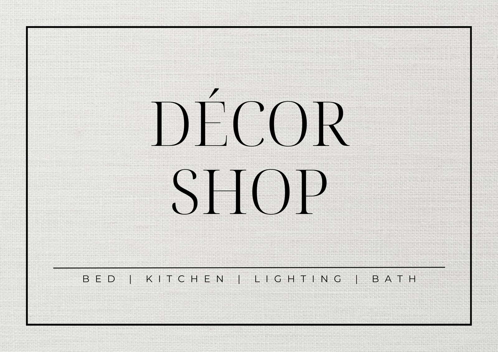 decor shop logo